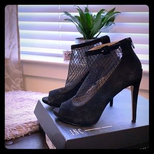 INC Black Booties